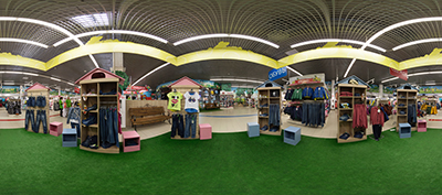 сферическая 3d панорама магазина